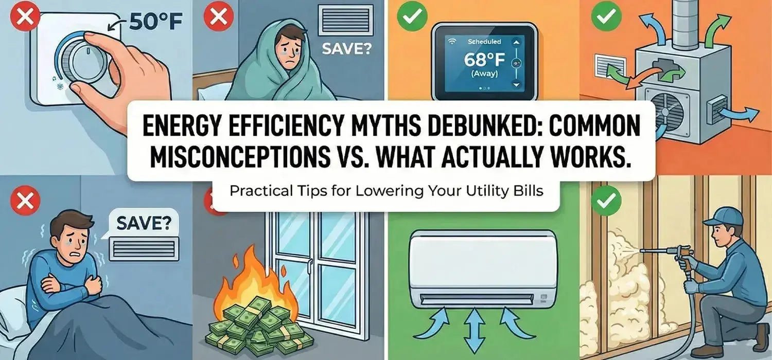 Energy Efficiency Myths Debunked: What Actually Lowers Your Bills? - Honeyfoam