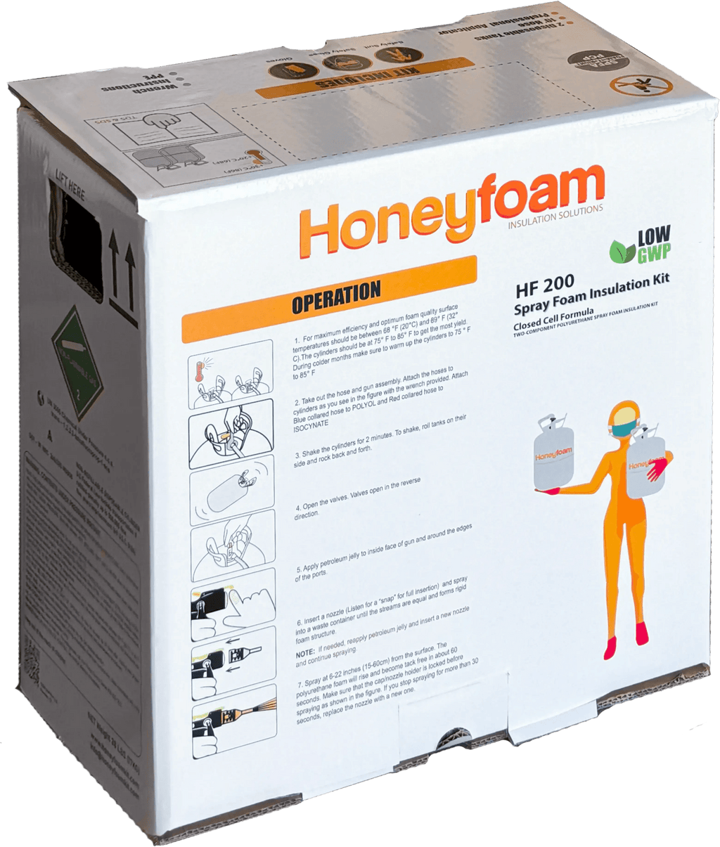 Honeyfoam HF200 Spray Foam Insulation Kit (QR) - Honeyfoam