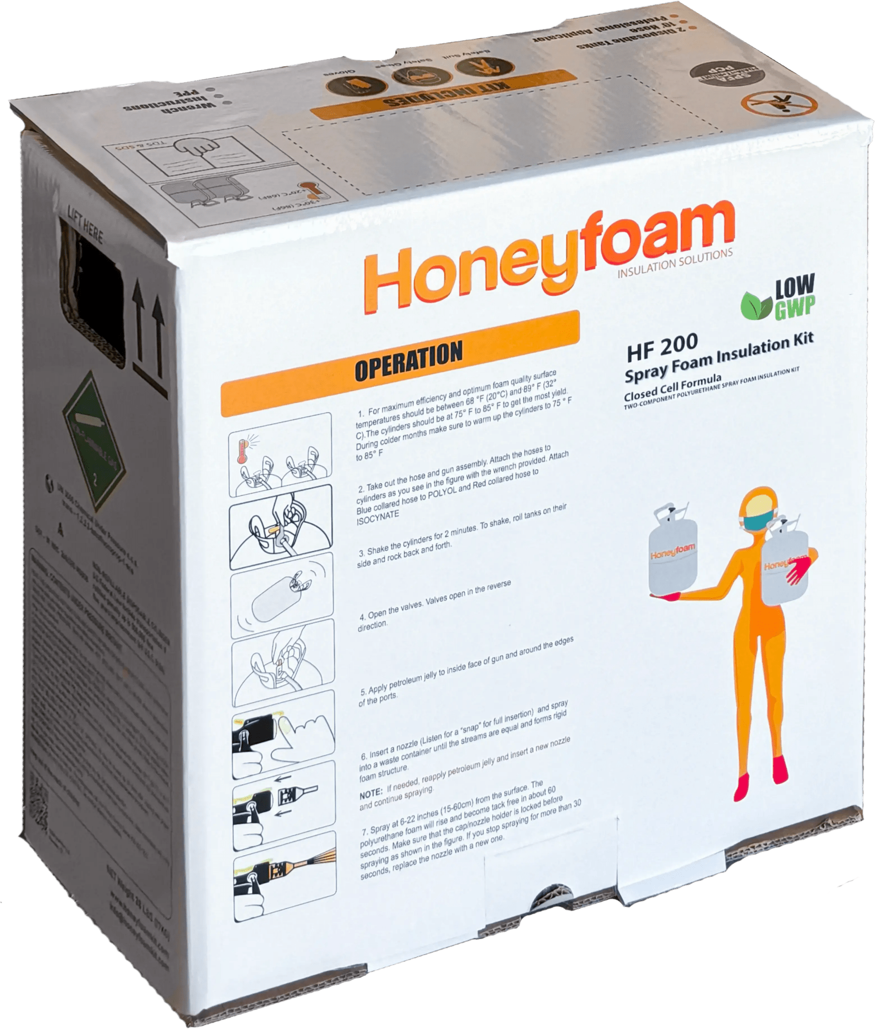 Honeyfoam HF200 Spray Foam Insulation Kit (QR) - Honeyfoam