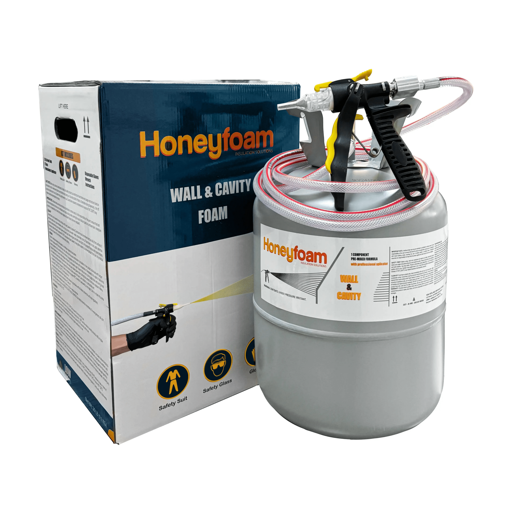 One Component Wall and Cavity Spray Foam - Honeyfoam