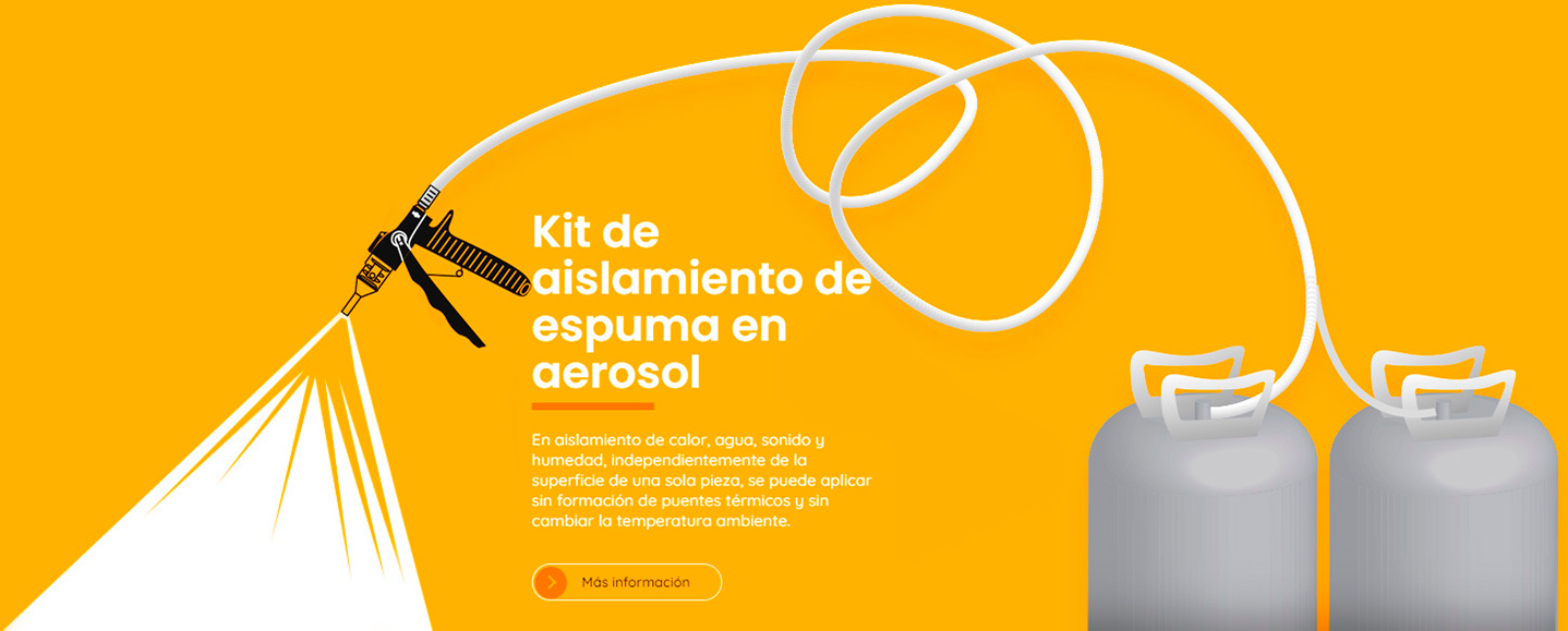 Kit de aislamiento de espuma en aerosol