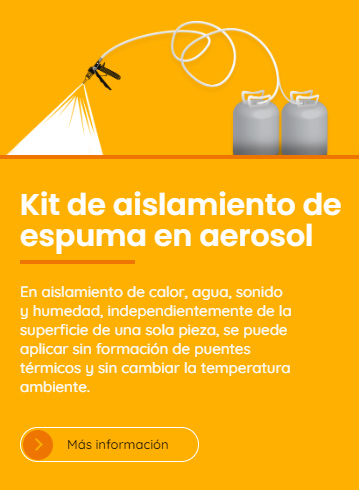 Kit de aislamiento de espuma en aerosol